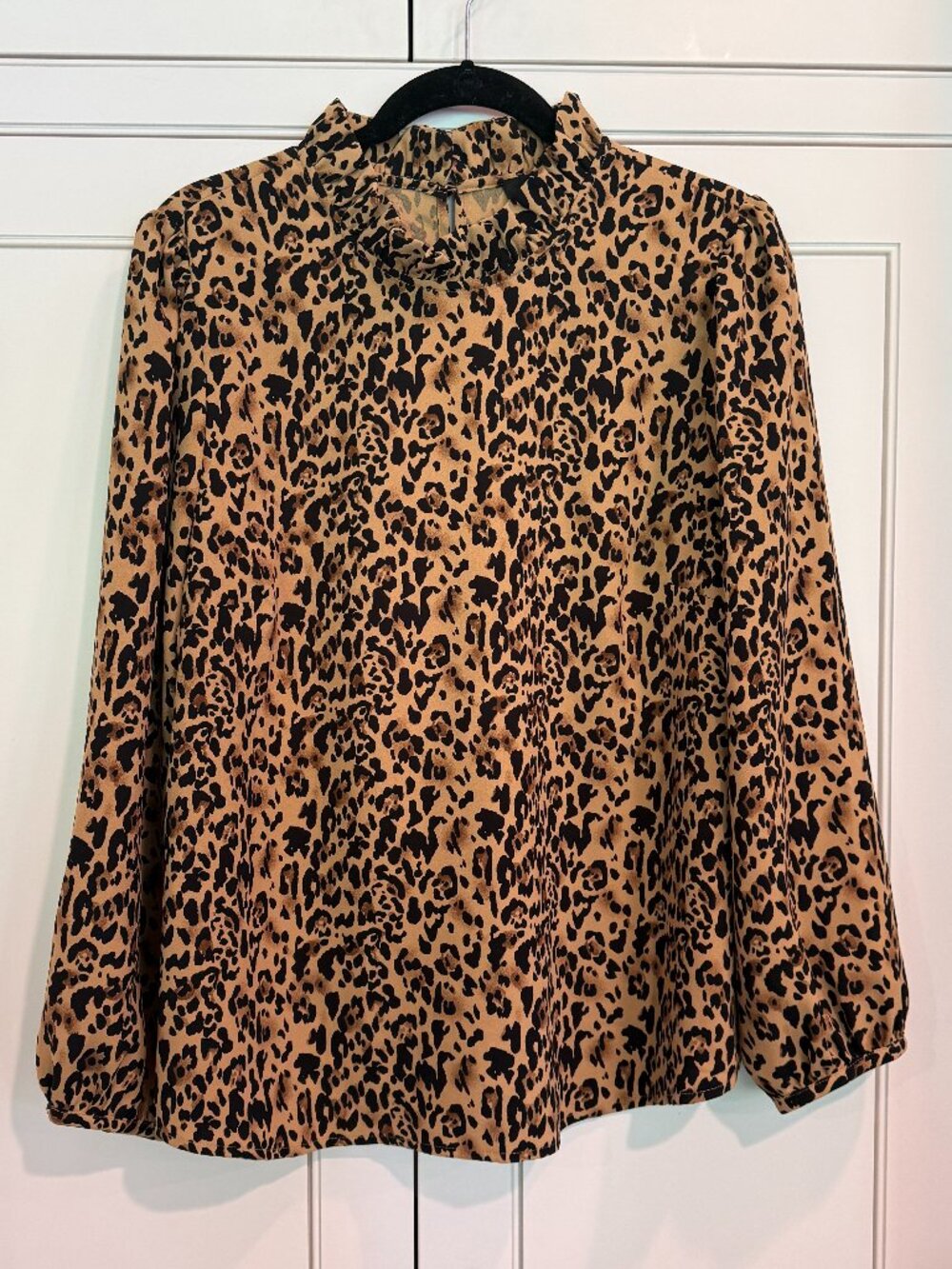 EUC J. Crew Women's Ruffle Neck Blouse XL
